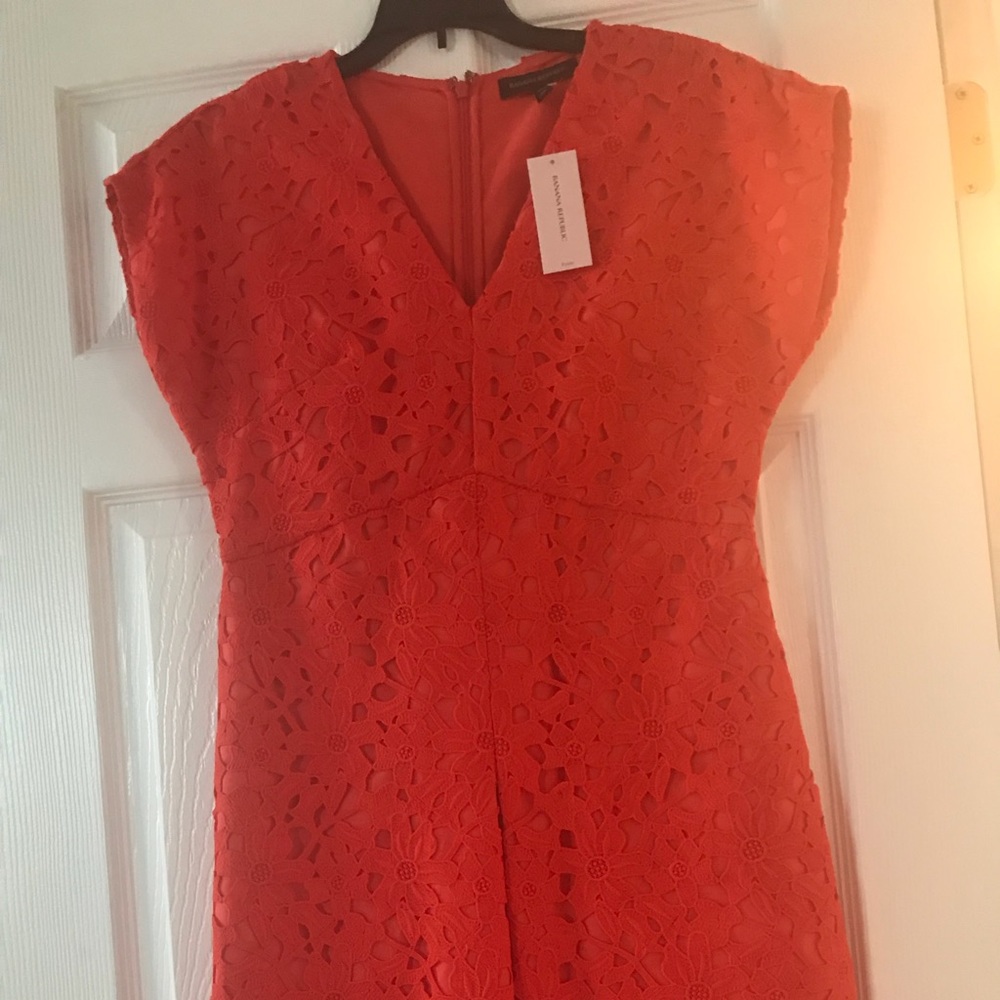 Banana Republic embroidery lace dress 4P New without tag (tag fell off) - Picture 2 of 8